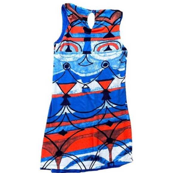 Desigual Maribel Graffiti Sleeveless Tank A-line Dress Size Medium - Picture 3 of 6
